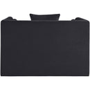  Manufacturer Color_Black -- Everett Black Chenille Fabric Upholstered Chair IMAGE 5