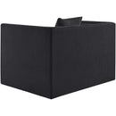  Manufacturer Color_Black -- Everett Black Chenille Fabric Upholstered Chair IMAGE 7