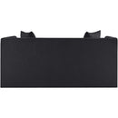  Manufacturer Color_Black -- Everett 67" Black Chenille Fabric Upholstered Loveseat IMAGE 5
