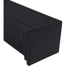  Manufacturer Color_Black -- Everett 88.5" Black Chenille Fabric Upholstered Sofa IMAGE 11