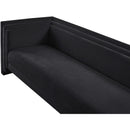  Manufacturer Color_Black -- Everett 88.5" Black Chenille Fabric Upholstered Sofa IMAGE 12