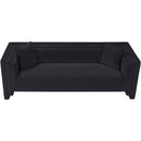 Meridian Everett Black Chenille Fabric Sofa IMAGE 6
