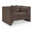  Manufacturer Color_Brown -- Everett Brown Chenille Fabric Upholstered Chair IMAGE 1