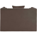  Manufacturer Color_Brown -- Everett Brown Chenille Fabric Upholstered Chair IMAGE 5