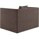  Manufacturer Color_Brown -- Everett Brown Chenille Fabric Upholstered Chair IMAGE 7