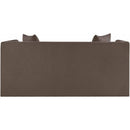  Manufacturer Color_Brown -- Everett 67" Brown Chenille Fabric Upholstered Loveseat IMAGE 5