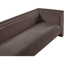  Manufacturer Color_Brown -- Everett 88.5" Brown Chenille Fabric Upholstered Sofa IMAGE 10