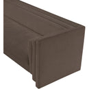  Manufacturer Color_Brown -- Everett 88.5" Brown Chenille Fabric Upholstered Sofa IMAGE 11