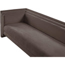  Manufacturer Color_Brown -- Everett 88.5" Brown Chenille Fabric Upholstered Sofa IMAGE 12