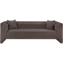  Manufacturer Color_Brown -- Everett 88.5" Brown Chenille Fabric Upholstered Sofa IMAGE 3