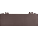  Manufacturer Color_Brown -- Everett 88.5" Brown Chenille Fabric Upholstered Sofa IMAGE 5