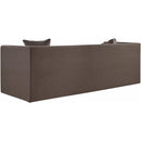 Meridian Everett Brown Chenille Fabric Sofa IMAGE 7