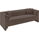  Manufacturer Color_Brown -- Everett 88.5" Brown Chenille Fabric Upholstered Sofa IMAGE 9