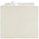  Manufacturer Color_Cream -- Everett Cream Chenille Fabric Upholstered Chair IMAGE 4
