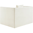  Manufacturer Color_Cream -- Everett Cream Chenille Fabric Upholstered Chair IMAGE 7