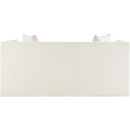 Meridian Everett Cream Chenille Fabric Loveseat IMAGE 5