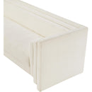 Meridian Everett Cream Chenille Fabric Sofa IMAGE 11