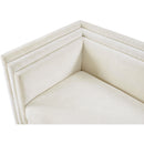  Manufacturer Color_Cream -- Everett 88.5" Cream Chenille Fabric Upholstered Sofa IMAGE 13
