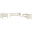  Manufacturer Color_Cream -- Everett 88.5" Cream Chenille Fabric Upholstered Sofa IMAGE 15