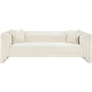  Manufacturer Color_Cream -- Everett 88.5" Cream Chenille Fabric Upholstered Sofa IMAGE 3