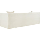  Manufacturer Color_Cream -- Everett 88.5" Cream Chenille Fabric Upholstered Sofa IMAGE 7