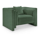  Manufacturer Color_Green -- Everett Green Chenille Fabric Upholstered Chair IMAGE 1