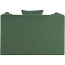  Manufacturer Color_Green -- Everett Green Chenille Fabric Upholstered Chair IMAGE 5