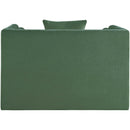 Meridian Everett Green Chenille Fabric Chair IMAGE 5