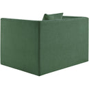  Manufacturer Color_Green -- Everett Green Chenille Fabric Upholstered Chair IMAGE 7