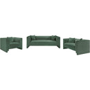  Manufacturer Color_Green -- Everett Green Chenille Fabric Upholstered Chair IMAGE 9