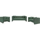 Meridian Everett Green Chenille Fabric Chair IMAGE 9