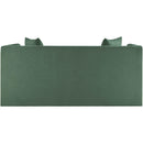 Meridian Everett Green Chenille Fabric Loveseat IMAGE 5