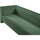 Meridian Everett Green Chenille Fabric Sofa IMAGE 12
