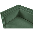 Meridian Everett Green Chenille Fabric Sofa IMAGE 13