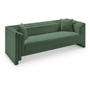  Manufacturer Color_Green -- Everett 88.5" Green Chenille Fabric Upholstered Sofa IMAGE 1