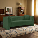  Manufacturer Color_Green -- Everett 88.5" Green Chenille Fabric Upholstered Sofa IMAGE 2