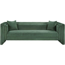  Manufacturer Color_Green -- Everett 88.5" Green Chenille Fabric Upholstered Sofa IMAGE 3