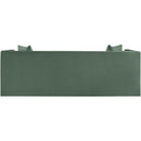 Meridian Everett Green Chenille Fabric Sofa IMAGE 5