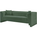  Manufacturer Color_Green -- Everett 88.5" Green Chenille Fabric Upholstered Sofa IMAGE 8