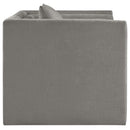  Manufacturer Color_Grey -- Everett Grey Chenille Fabric Upholstered Chair IMAGE 4