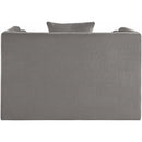Meridian Everett Grey Chenille Fabric Chair IMAGE 5