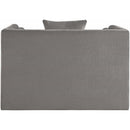  Manufacturer Color_Grey -- Everett Grey Chenille Fabric Upholstered Chair IMAGE 5
