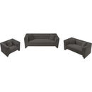  Manufacturer Color_Grey -- Everett 67" Grey Chenille Fabric Upholstered Loveseat IMAGE 10