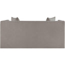 Meridian Everett Grey Chenille Fabric Loveseat IMAGE 5