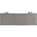 Meridian Everett Grey Chenille Fabric Sofa IMAGE 5