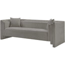  Manufacturer Color_Grey -- Everett 88.5" Grey Chenille Fabric Upholstered Sofa IMAGE 6