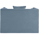  Manufacturer Color_Light Blue -- Everett Light Blue Chenille Fabric Upholstered Chair IMAGE 5