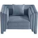 Manufacturer Color_Light Blue -- Everett Light Blue Chenille Fabric Upholstered Chair IMAGE 6