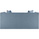  Manufacturer Color_Light Blue -- Everett 67" Light Blue Chenille Fabric Upholstered Loveseat IMAGE 5