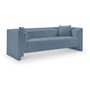  Manufacturer Color_Light Blue -- Everett 88.5" Light Blue Chenille Fabric Upholstered Sofa IMAGE 1